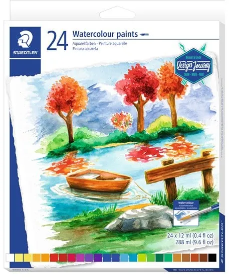 Staedtler Akvarellivärit 24 kpl ass. 12 ml