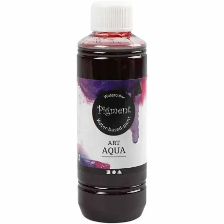 Nestemäinen vesiväri, punainen, 250 ml/1 fl.